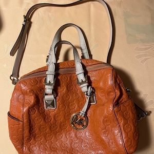 Michael Kors monogram leather Grayson satchel